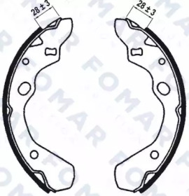 Комлект тормозных накладок FOMAR Friction FO 0567